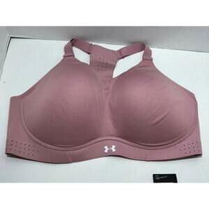 New! Womens UNDER ARMOUR KNIT HIGH IMPACT/SUPPORT PINK SPORTS BRA 40DD